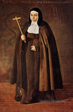 portrait Tableau Peinture - Portrait de l’abbesse Jeronima de la Fuente Diego Velázquez